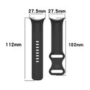 Google Pixel Watch 2      Silicone Strap   [Black - Small]