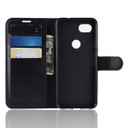 Google Pixel 3A      Pu Wallet Case    [Black]