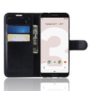 Google Pixel 3A      Pu Wallet Case    [Black]