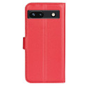 Google Pixel 7A      Pu Wallet Case    [Red]