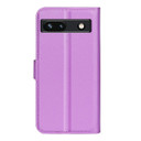 Google Pixel 7A      Pu Wallet Case    [Purple]