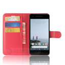 Google Pixel 2      Pu Wallet Case    [Red]