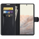 Google Pixel 6 Pro      Pu Wallet Case    [Black]