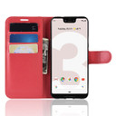 Google Pixel 3A Xl      Pu Wallet Case    [Red]