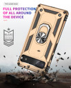 Google Pixel 6a      Military Armour Ring Case    Gold