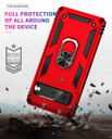 Google Pixel 7      Military Armour Ring Case    Red