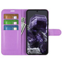 Google Pixel 8A      Pu Wallet Case    [Purple]