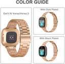 Fitbit Versa 4      Stainless Steel Strap   RoseGold