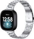 Fitbit Versa 4      Stainless Steel Strap   Silver