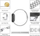 Fitbit Versa 4      Stainless Steel Strap   Silver