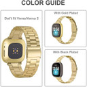 Fitbit Versa 4      Stainless Steel Strap   Gold