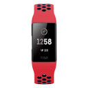 Fitbit Charge 3      Silicone Strap   Red/Black