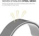 Fitbit Versa 4      Milanese Loop Strap   Silver