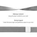 Fitbit Inspire      Milanese Loop Strap   Silver