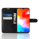 Oneplus 6T      Pu Wallet Case    [Black]