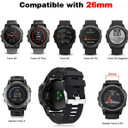 Garmin Fenix 7X Pro      Silicone Strap   Black