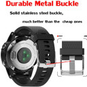 Garmin fenix 7S      Silicone Strap   Black