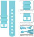 Garmin Venu SQ 2      Silicone Strap   Turquoise