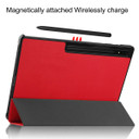 Samsung Galaxy Tab S8 Ultra X900    Tri-Fold PU Case    Red