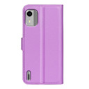 Nokia C12      Pu Wallet Case    [Purple]