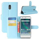 Nokia 2      Pu Wallet Case    [Lightblue]