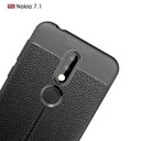 Nokia 7.1 Leather Texture Case Black