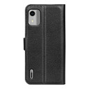 Nokia C12      Pu Wallet Case    [Black]