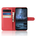 Nokia 9 Pureview      Pu Wallet Case    [Red]