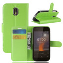 Nokia 1      Pu Wallet Case    [Green]