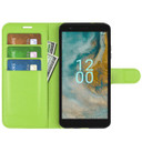 Nokia C02      Pu Wallet Case    [Green]