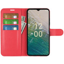 Nokia C32      Pu Wallet Case    [Red]