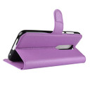 Nokia 6.1 Plus (X6)      Pu Wallet Case    [Purple]