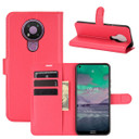 Nokia 3.4      Pu Wallet Case    [Red]