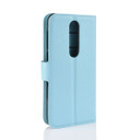 Nokia 6.1 Plus (X6)      Pu Wallet Case    [Lightblue]