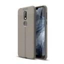 Nokia 7.1 Leather Texture Case Grey