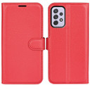Samsung Galaxy A73 5G      Pu Wallet Case    [Red]