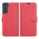 Samsung Galaxy S21 Fe 5G      Pu Wallet Case    [Red]