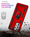 Samsung Galaxy A53 5G      Military Armour Ring Case    Red