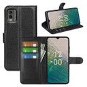 Nokia C32      Pu Wallet Case    [Black]