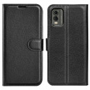 Nokia C32      Pu Wallet Case    [Black]