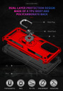 Samsung Galaxy A33 5G      Military Armour Ring Case    Red