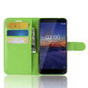 Nokia 3.1      Pu Wallet Case    [Green]