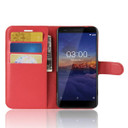 Nokia 3.1      Pu Wallet Case    [Red]