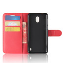 Nokia 2      Pu Wallet Case    [Red]