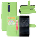 Nokia 5      Pu Wallet Case    [Green]