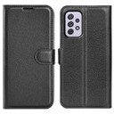 Samsung Galaxy A73 5G      Pu Wallet Case    [Black]