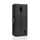 Nokia 1 Plus      Pu Wallet Case    [Black]