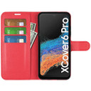 Samsung Galaxy Xcover6 Pro      Pu Wallet Case    [Red]