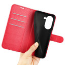 Asus Zenfone 10      Pu Wallet Case    [Red]