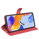 Xiaomi Redmi Note 11 Pro      Pu Wallet Case    [Red]